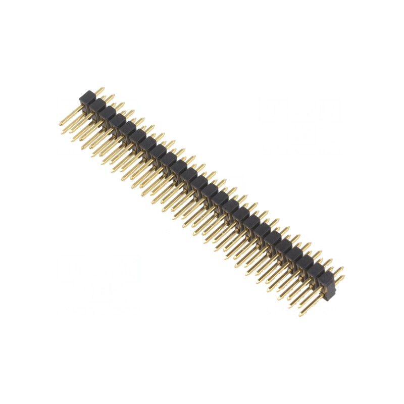 Şir Pini 48PIN 2.54mm THT 2x24 Aurit | Electronic-mag.ro | Componente Electronice