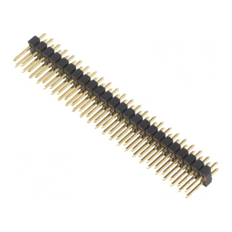 Şir Pini 48PIN 2.54mm THT 2x24 Aurit | Electronic-mag.ro | Componente Electronice