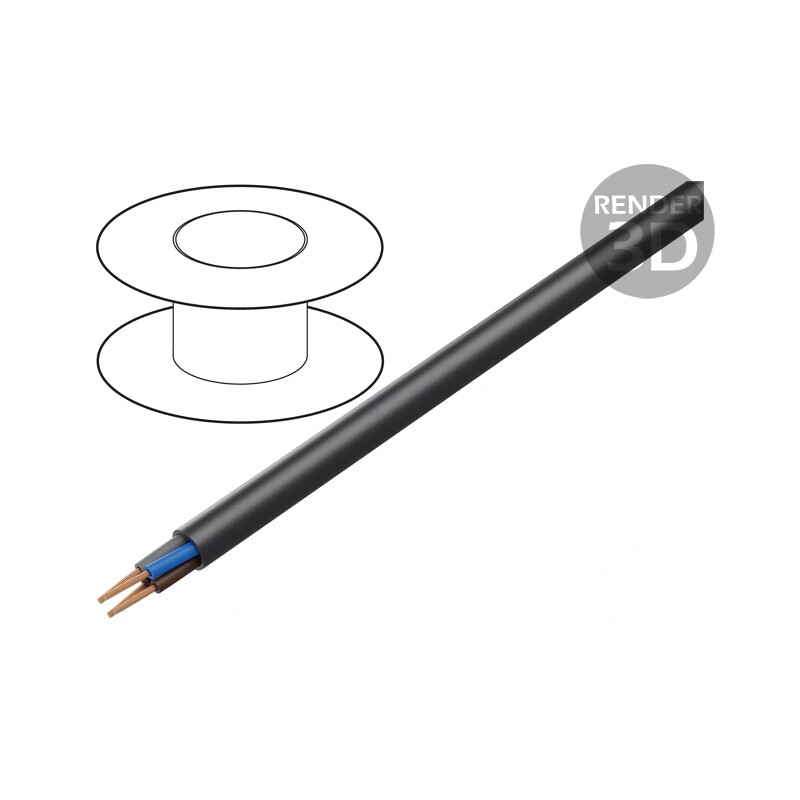 Cablu Electric Negru 4x1.5mm² Gumat 450V/750V | Electronic-mag.ro | Componente Electronice