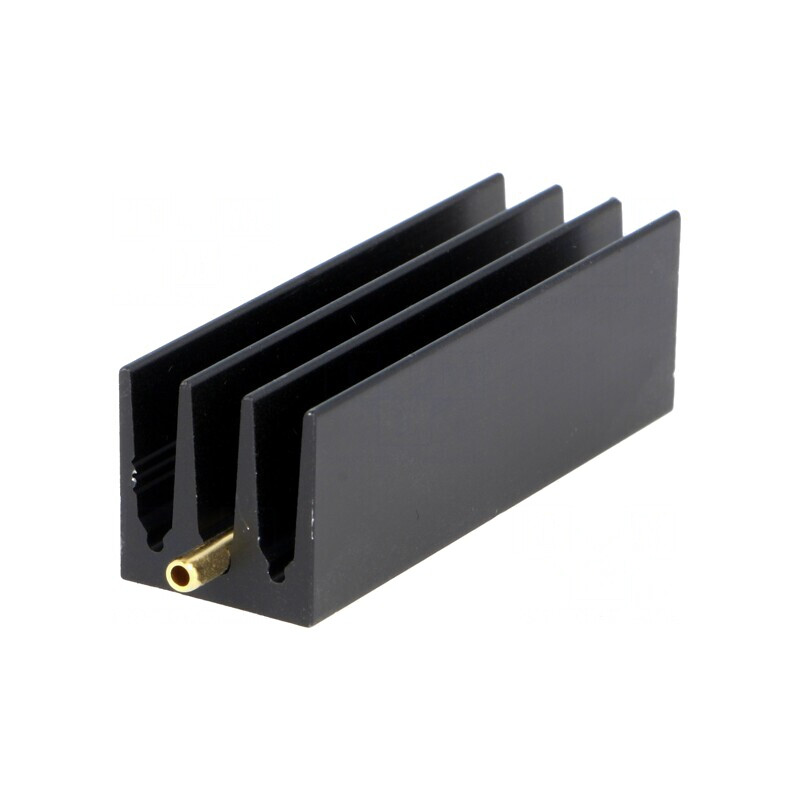 Radiator extrudat cu aripioare TO220 negru 50mm x 16mm | Electronic-mag.ro | Componente Electronice