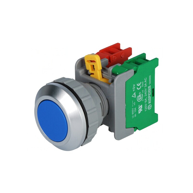 Comutator Apăsare 30mm 1NC 1NO | Electronic-mag.ro | Componente Electronice
