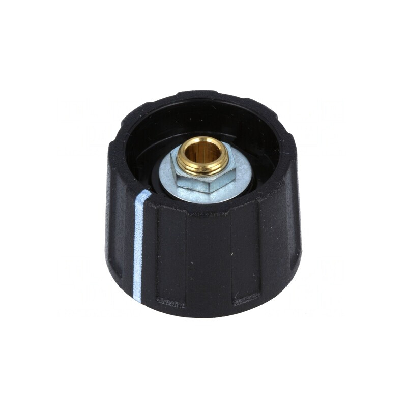 Buton rotativ cu indicator negru Ø23x15,5mm | Electronic-mag.ro | Componente Electronice