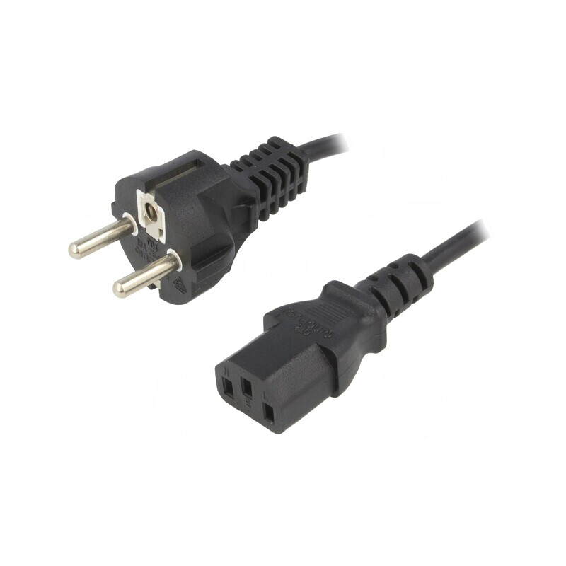 Cablu Alimentare 1.8m IEC C13 PVC 3x0.75mm2 | Electronic-mag.ro | Componente Electronice