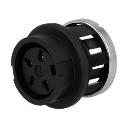 Soclu DIN 4 pini 240° lipire 300V 5A argintat | Electronic-mag.ro | Componente Electronice