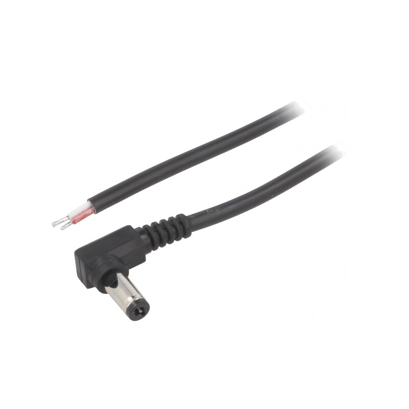 Cablu Alimentare DC 5,5/2,1 Negru 1,5m | Electronic-mag.ro | Componente Electronice