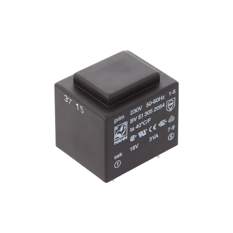 Transformator încapsulat 3VA 230VAC 18V 167mA PCB | Electronic-mag.ro | Componente Electronice Transformator încapsulat 3VA 230VAC 18V 167mA PCB | Electronic-mag.ro | Componente Electronice