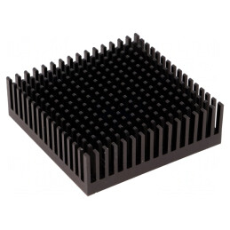 Radiator Extrudat Negru 53.3x53.3x16.5mm | Electronic-mag.ro | Componente Electronice