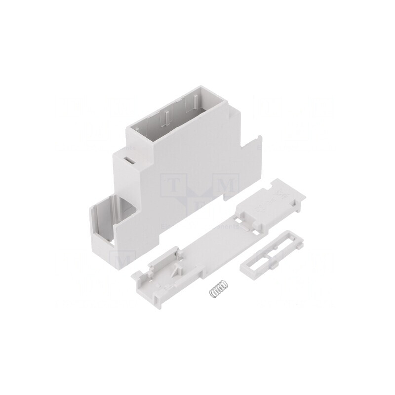 Carcasă pentru Şină DIN, 90mm x 18mm x 53mm, Gri | Electronic-mag.ro | Componente Electronice