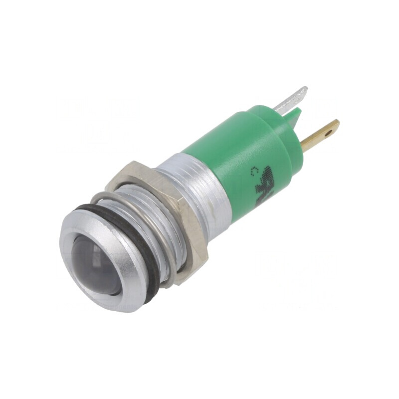 Lampă de control LED verde 24V 14mm | Electronic-mag.ro | Componente Electronice
