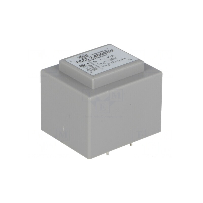 Transformator încapsulat 6V 400mA PCB 230VAC 2,4VA | Electronic-mag.ro | Componente Electronice