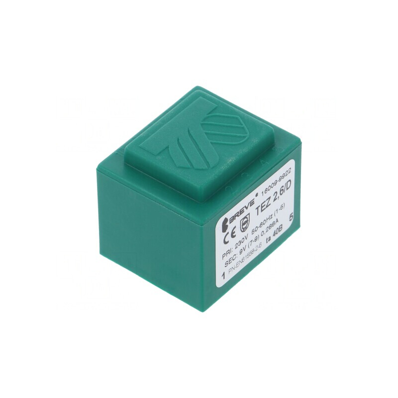 Transformator Încapsulat 2,6VA 230V 9V PCB | Electronic-mag.ro | Componente Electronice