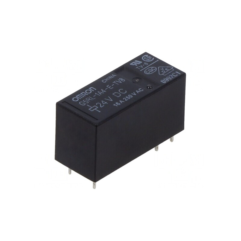 Releu electromagnetic 24VDC 16A PCB | Electronic-mag.ro | Componente Electronice
