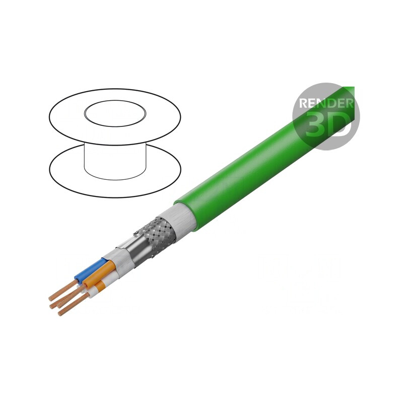 Cablu Date HELUKAT 100S SF/UTP 4x1x26AWG | Electronic-mag.ro | Componente Electronice