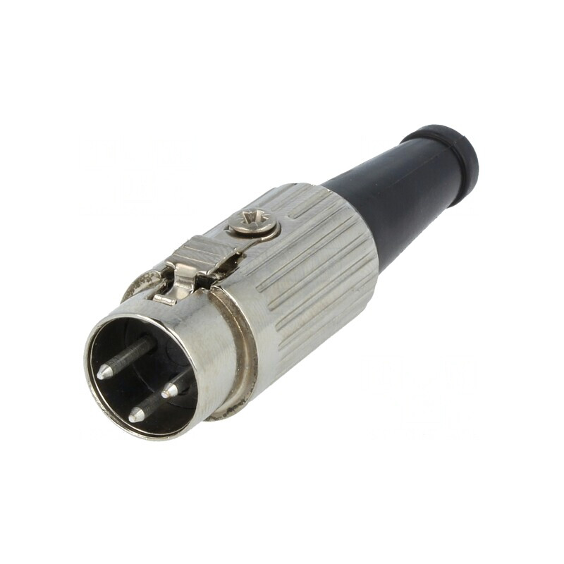 Mufă DIN 3 Pin 180° Pe Cablu | Electronic-mag.ro | Componente Electronice