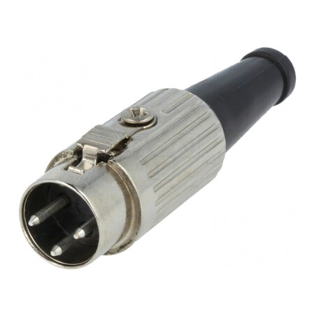 Mufă DIN 3 Pin 180° Pe Cablu | Electronic-mag.ro | Componente Electronice