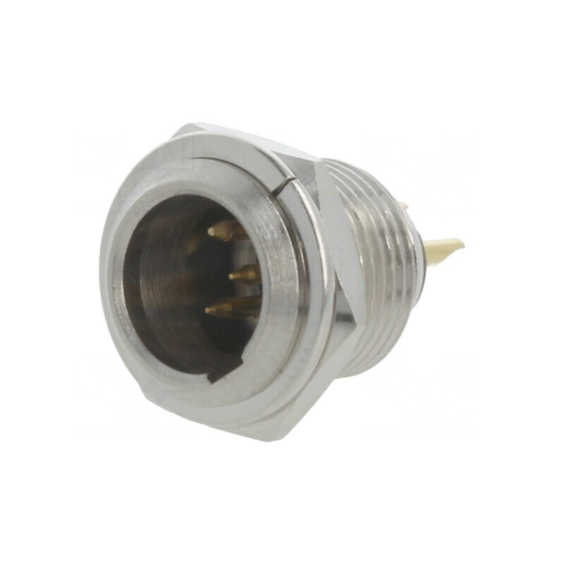 Soclu XLR mini tată 4 pini 11mm | Electronic-mag.ro | Componente Electronice