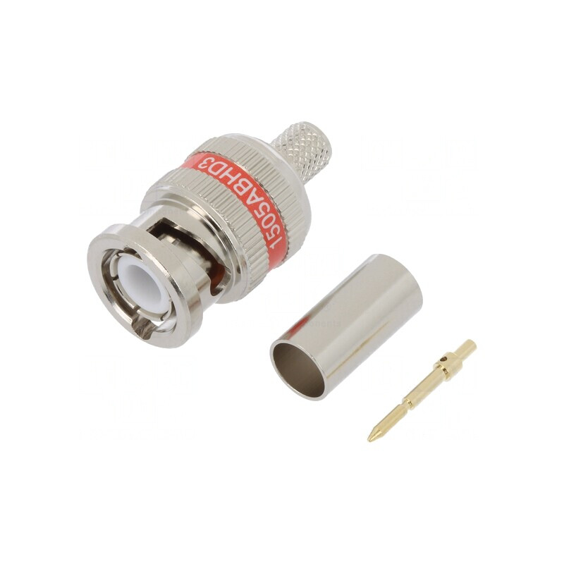 Mufă BNC Tată Crimpată RG59 75Ω Aurită | Electronic-mag.ro | Componente Electronice Mufă BNC Tată Crimpată RG59 75Ω Aurită | Electronic-mag.ro | Componente Electronice