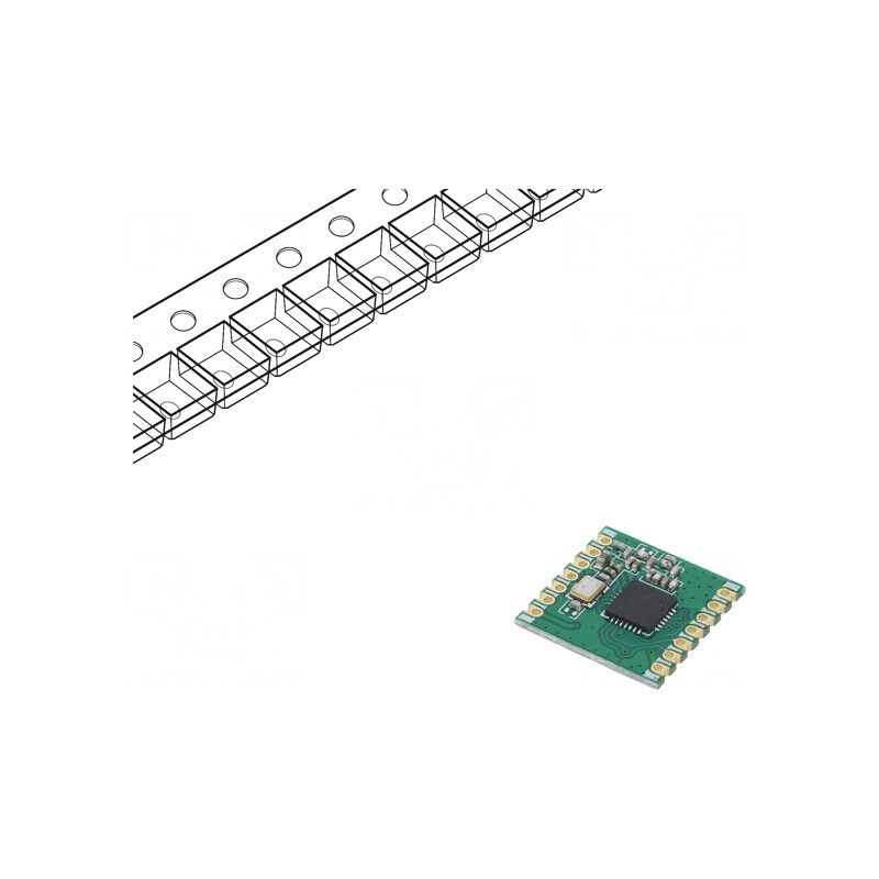 Modul RF emiţător-receptor FM SPI SMD | Electronic-mag.ro | Componente Electronice Modul RF emiţător-receptor FM SPI SMD | Electronic-mag.ro | Componente Electronice