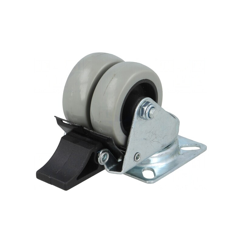 Roată dublă de transport 50mm 100kg | Electronic-mag.ro | Componente Electronice