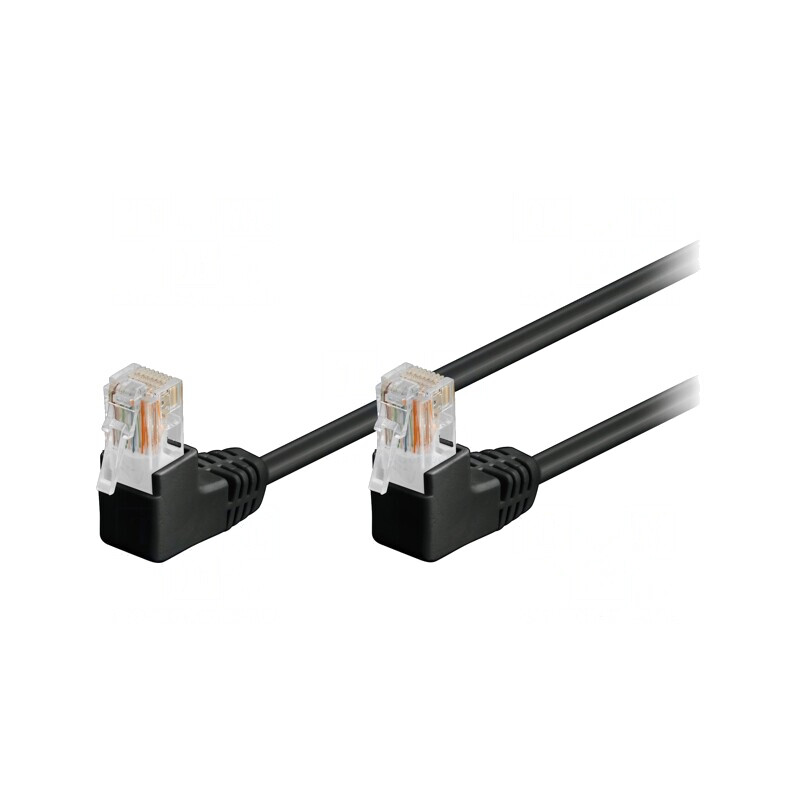 Patch cord U/UTP Cat5e Negru 10m | Electronic-mag.ro | Componente Electronice