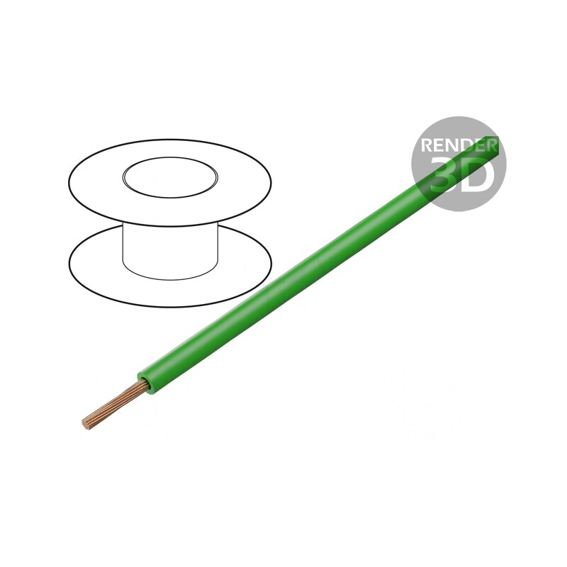 Cablu Silivolt®-1V 1x1mm2 Cu Silicon Verde 100m | Electronic-mag.ro | Componente Electronice
