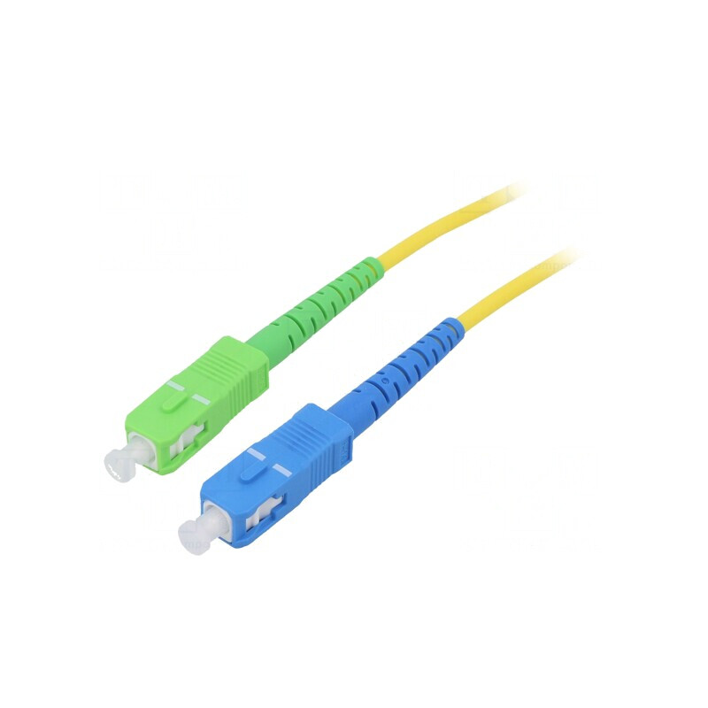 Patch Cord Fibra OS2 SC/APC SC/UPC 3m Galben LSZH | Electronic-mag.ro | Componente Electronice