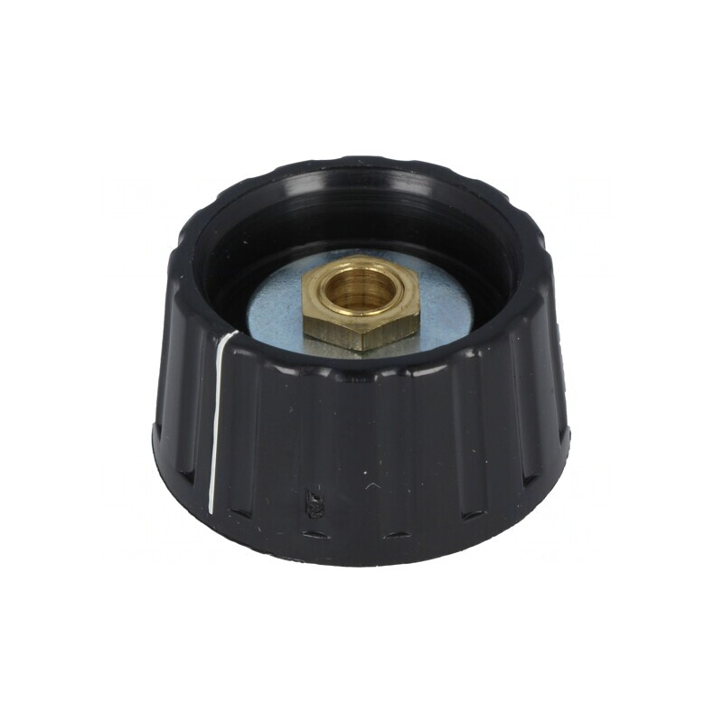 Buton rotativ negru cu indicator 36mm | Electronic-mag.ro | Componente Electronice