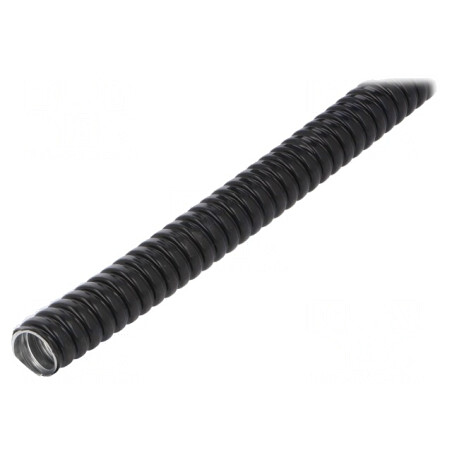 Tub de protecție oțel galvanizat negru IP67 17mm | Electronic-mag.ro | Componente Electronice