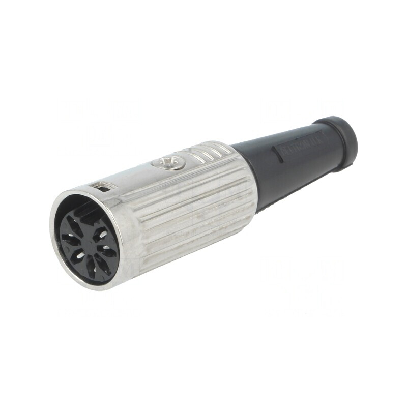 Mufă DIN Mamă 7P 270° pe Cablu 34V | Electronic-mag.ro | Componente Electronice