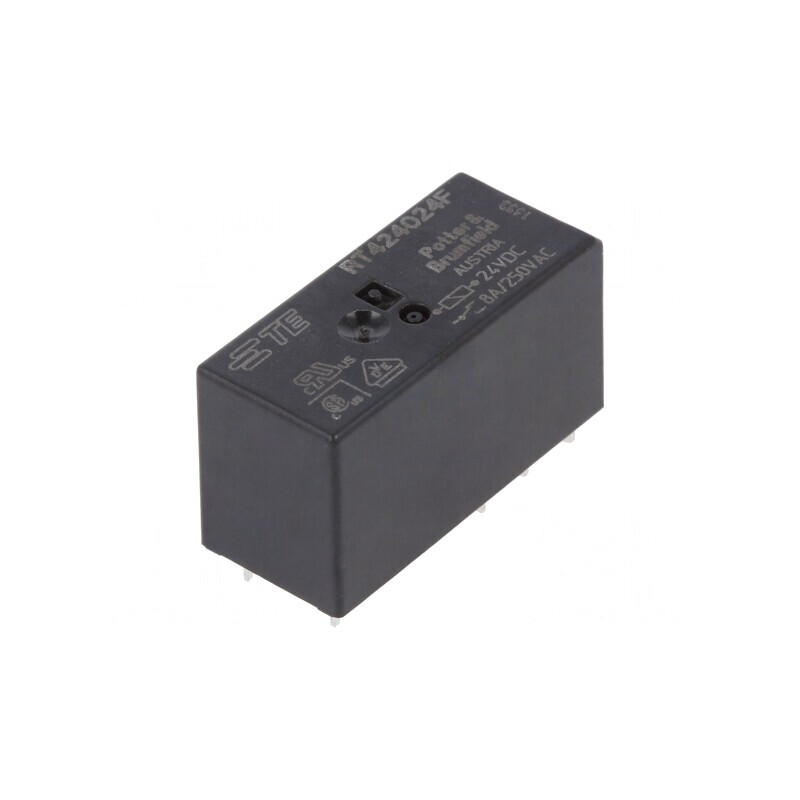 Releu Electromagnetic DPDT 24VDC 8A PCB | Electronic-mag.ro | Componente Electronice