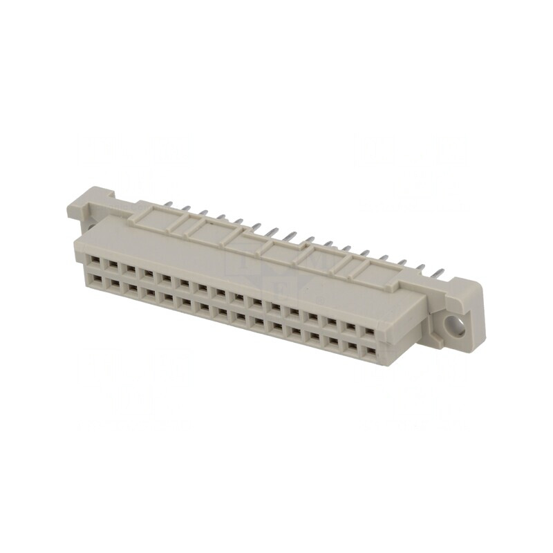 Conector DIN 41612 2B Mamă 32 PIN THT Drept Termoplast | Electronic-mag.ro | Componente Electronice