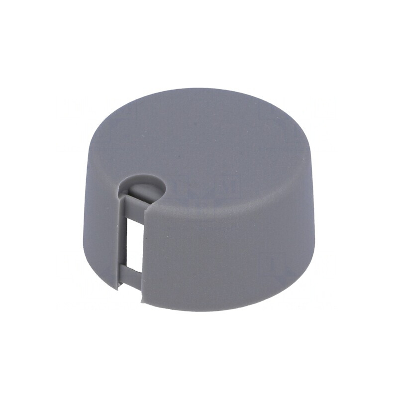 Buton rotativ gri cu indicator plastic 6mm | Electronic-mag.ro | Componente Electronice