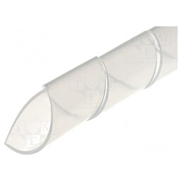 Învelitoare spiralată din polietilenă naturală 9-32mm | Electronic-mag.ro | Componente Electronice