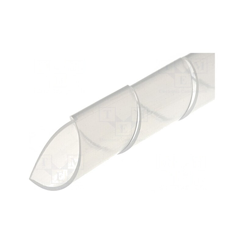 Învelitoare spiralată din polietilenă naturală 9-32mm | Electronic-mag.ro | Componente Electronice
