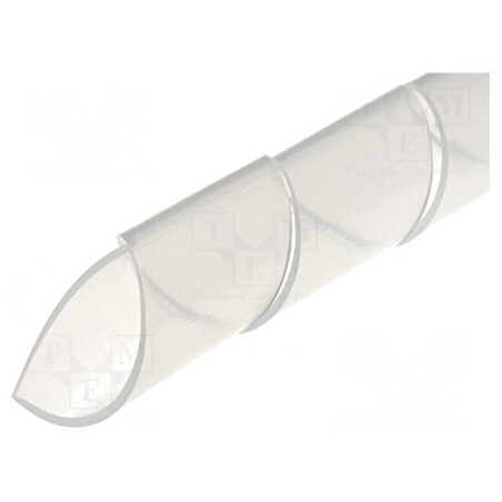 Învelitoare spiralată din polietilenă naturală 9-32mm | Electronic-mag.ro | Componente Electronice