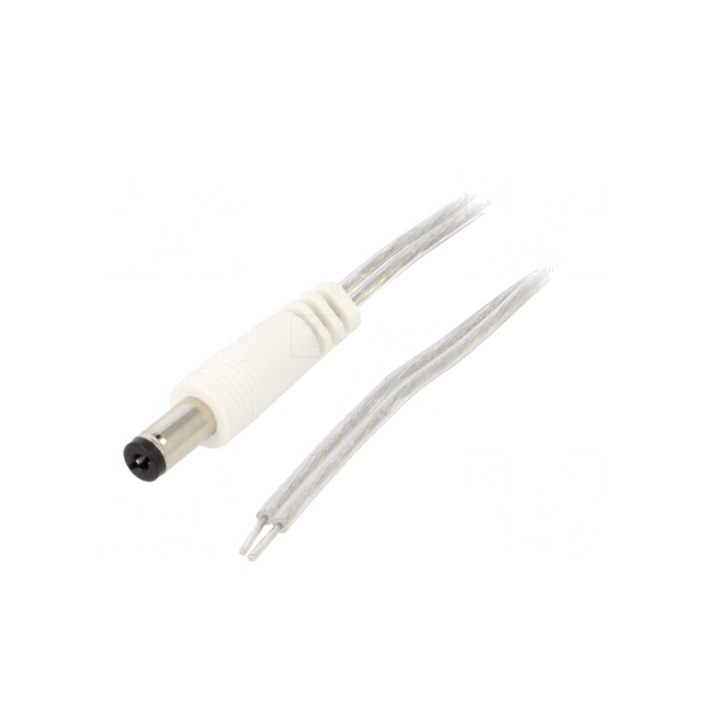 Cablu Alimentare DC 5,5/2,1mm Transparent 2m | Electronic-mag.ro | Componente Electronice