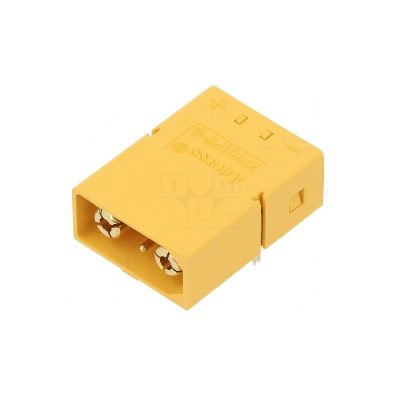 Soclu alimentare DC XT90 pentru PCB galbenă | Electronic-mag.ro | Componente Electronice
