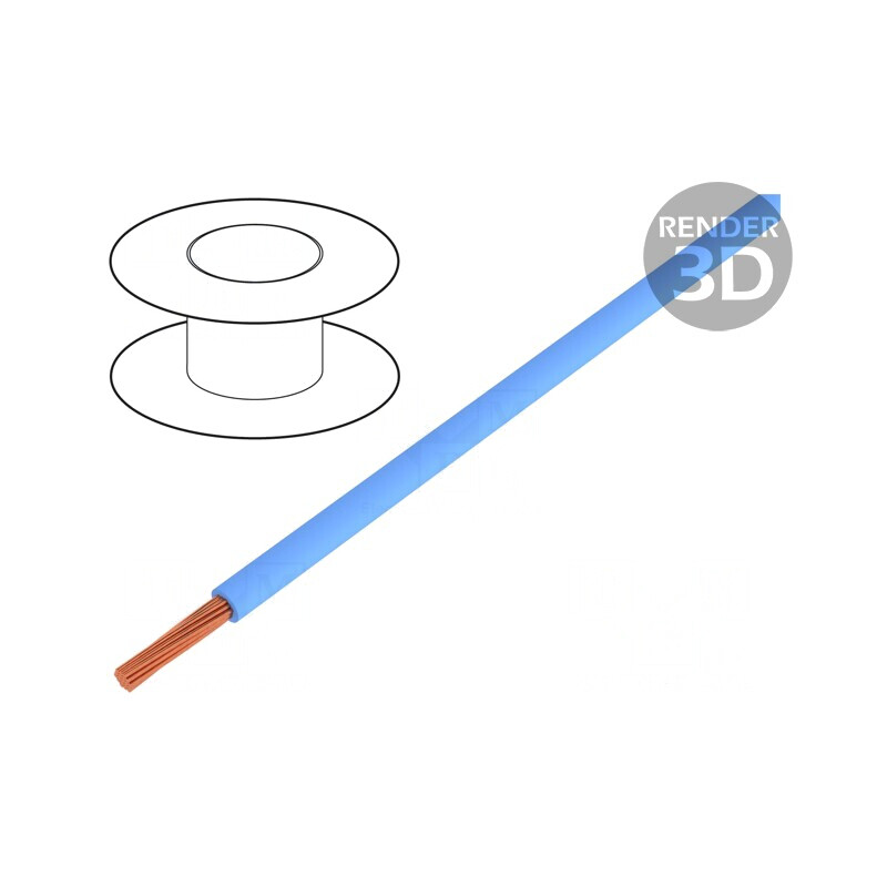 Cablu electric albastru 6mm2 10AWG 450V/750V | Electronic-mag.ro | Componente Electronice
