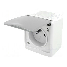 Conector Alimentare AC 250VAC 16A Gri | Electronic-mag.ro | Componente Electronice