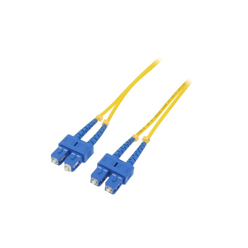 Patch Cord Fibra Optica SC/UPC 5m LSZH Galben | Electronic-mag.ro | Componente Electronice