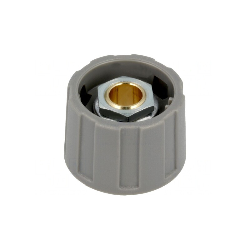 Buton rotativ gri 6mm 23x15.5mm ABS | Electronic-mag.ro | Componente Electronice