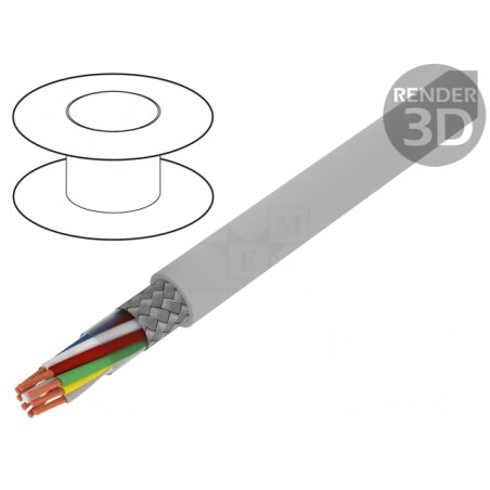 Cablu ecranat Li2YCY-TP 4x2x0,34mm2 cu tresă de cupru cositorit | Electronic-mag.ro | Componente Electronice