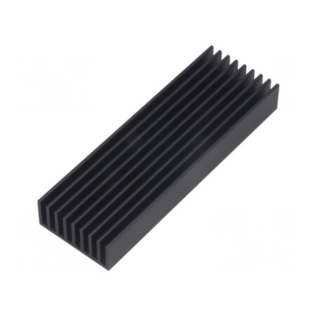 Radiator extrudat cu aripioare negru 100mm x 33mm x 10mm | Electronic-mag.ro | Componente Electronice