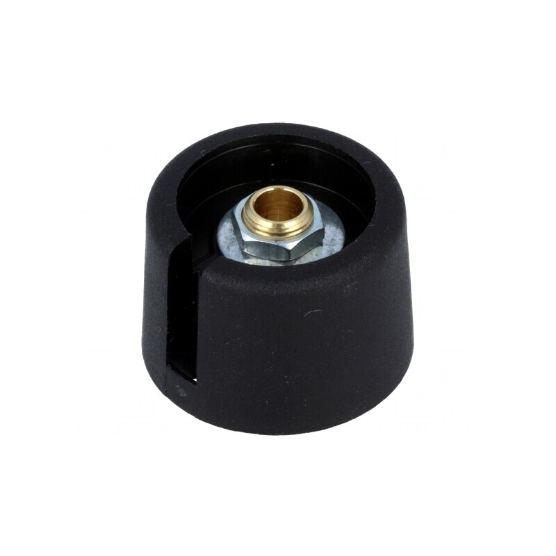 Buton Rotativ cu Indicator Poliamidă Negru 4mm | Electronic-mag.ro | Componente Electronice
