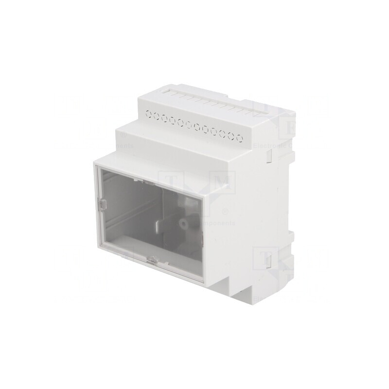 Carcasă pentru șină DIN ABS gri 90x70x65mm | Electronic-mag.ro | Componente Electronice Carcasă pentru șină DIN ABS gri 90x70x65mm | Electronic-mag.ro | Componente Electronice