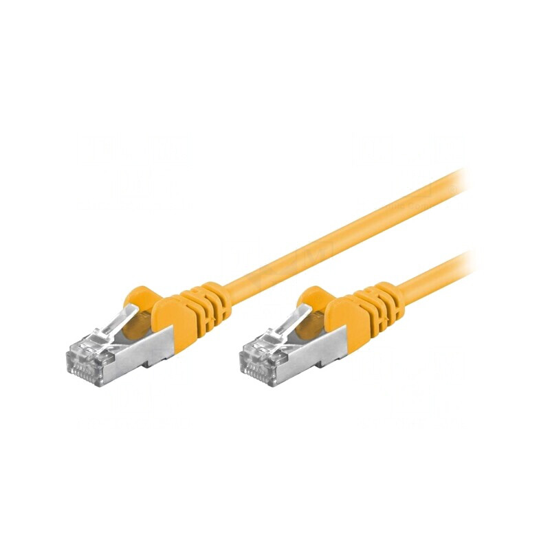 Cablu Patch F/UTP 5e Galben 10m Ecranat | Electronic-mag.ro | Componente Electronice
