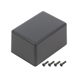 Carcasă universală ABS neagră 50x70x40mm IP40 | Electronic-mag.ro | Componente Electronice