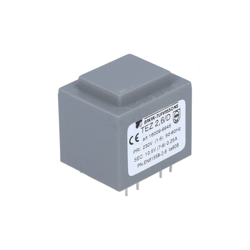 Transformator încapsulat 2,5VA 230VAC 10,5V 238mA PCB | Electronic-mag.ro | Componente Electronice
