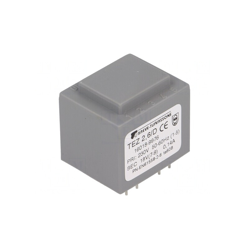Transformator Încapsulat 2,5VA 230V 18V pentru PCB | Electronic-mag.ro | Componente Electronice