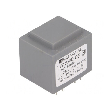 Transformator Încapsulat 2,5VA 230V 18V pentru PCB | Electronic-mag.ro | Componente Electronice
